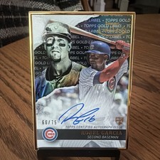 2020 Topps Gold Label - Gold Label Framed Autographs Black Robel Garcia 66/75