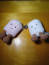 Jellycat London Amuseables Pink White Marshmallow Soft Stuffed Plush Toy