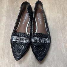 Donald J Pliner Loafers WMN 5 1/2 M Black Patent Leather Slip On Flats