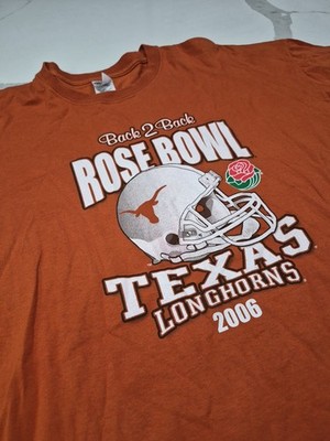 Vintage Texas Longhorns 06 Back 2 Back Rosebowl Champs Unisex