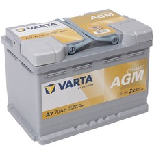 Varta A7 Dynamic AGM 12V 70Ah 760A/EN ersetzt Varta E39 Autobatterie