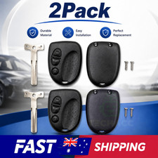 2x Holden Commodore 3 Button Car Remote Case Shell Uncut Key VS VX VY VZ WH