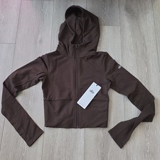 Alo Yoga Sway Full Zip Hoodie Size S Espresso