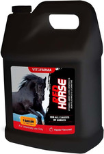 Health Red Horse, Liquid Vitamin-Iron-Mineral Supplement for Horses, Helps Fill