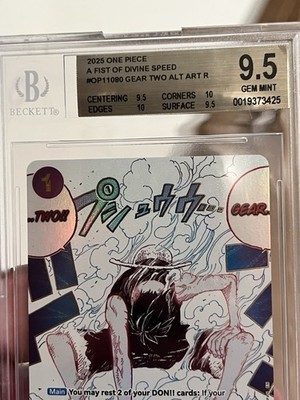 Gear Two (Alternate Art) OP11-080 A Fist of Divine Speed Foil for