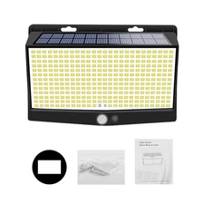 468LED Solar Power Wall Light Waterproof Motion Sensor Outdoor Street Lamps us