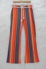 Urban Outfitters Flare Striped Pants Size S Festival Maximalist Boho Chic 725