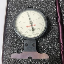 Starrett No.643-131 Jeweled Dial Depth Gauge .0005" .125" Range  W/Original Box
