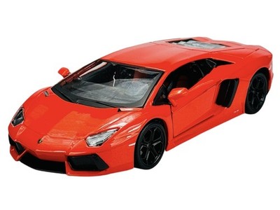 MAISTO LAMBORGHINI AVENTADOR COUPE ORANGE 1:24 DIE CAST METAL MODEL NEU KASTEN