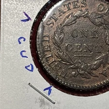 1818 N-2 R-4 Coronet Head Large Cent Cud Reverse Lat Die State Old Time Cleaning