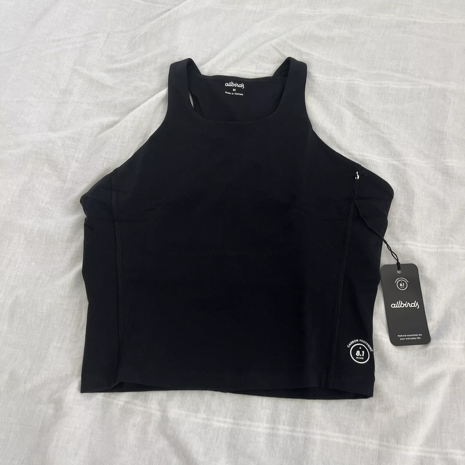 МАЙКА ALLBIRDS WOMENS NATURAL RUN FORM - РАЗМЕР: ЖЕНСКАЯ M - ЧЕРНЫЙ