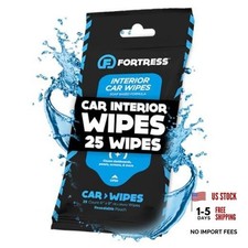 Car Interior Cleaner Wipes 25 ct. Travel Size  for 1 No Microfiber Cloth