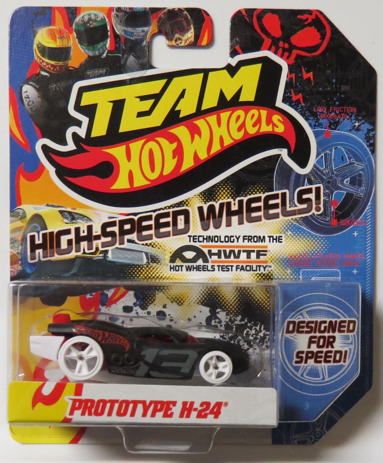 2012 TEAM HOT WHEELS High Speed Wheels Prototype H-24 HWTF Designed For Speed