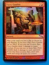 MTG 1x FOIL Fiery Gambit # 90 The List - Mirrodin Magic the Gathering Card x1 NM
