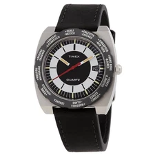 Timex World Time Reissue Quartz Black Dial Men's Watch TW2V69500