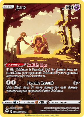Jynx TG04/TG30 Holo Silver Tempest Trainer Gallery Pokemon NM