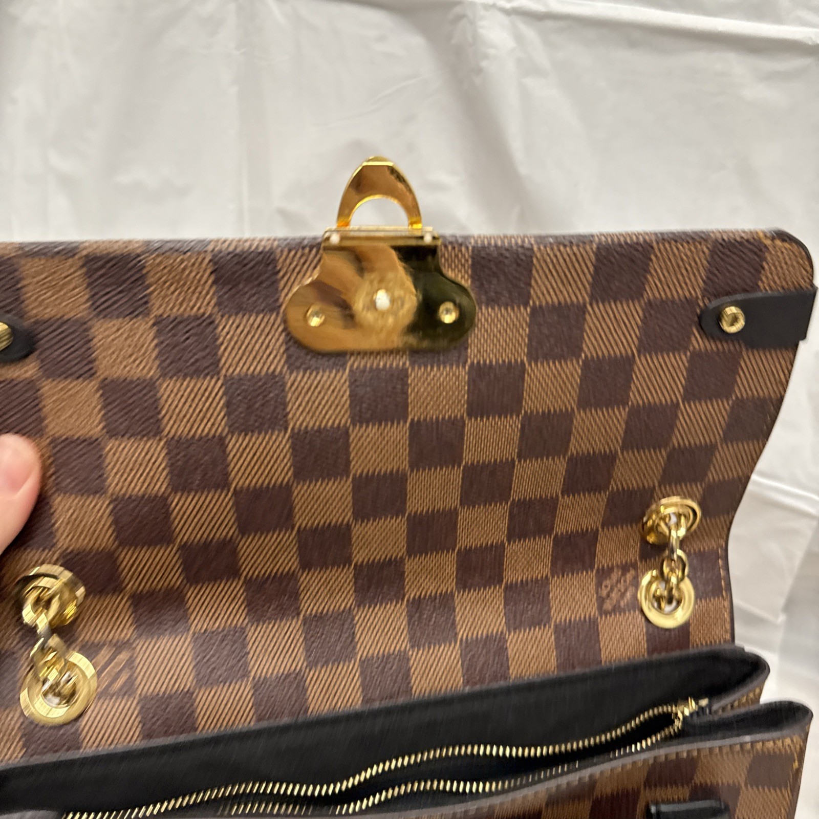 Louis Vuitton Vavin Shoulder Bag PM Black Damier Ebene Canvas image 9