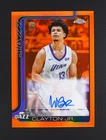 2025 Topps Chrome Basketball Orange Refractor Walter Clayton Jr. #TCAR-WCJ