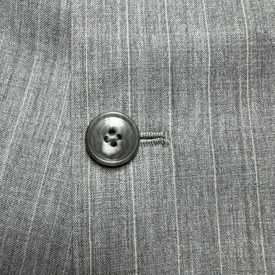 JOSEPH ABBOUD Gris Rayas A MEDIDA GRANDE ALTO 2 Piezas Traje 56R Chaqueta 58 x 31 Pantalones Foto 3 de 4
