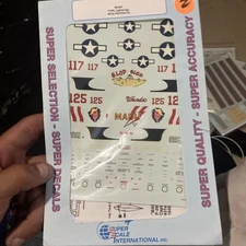 Superscale Decals 48607 1/48 Scale P-38L Lightnings Glop Glop, Madu 