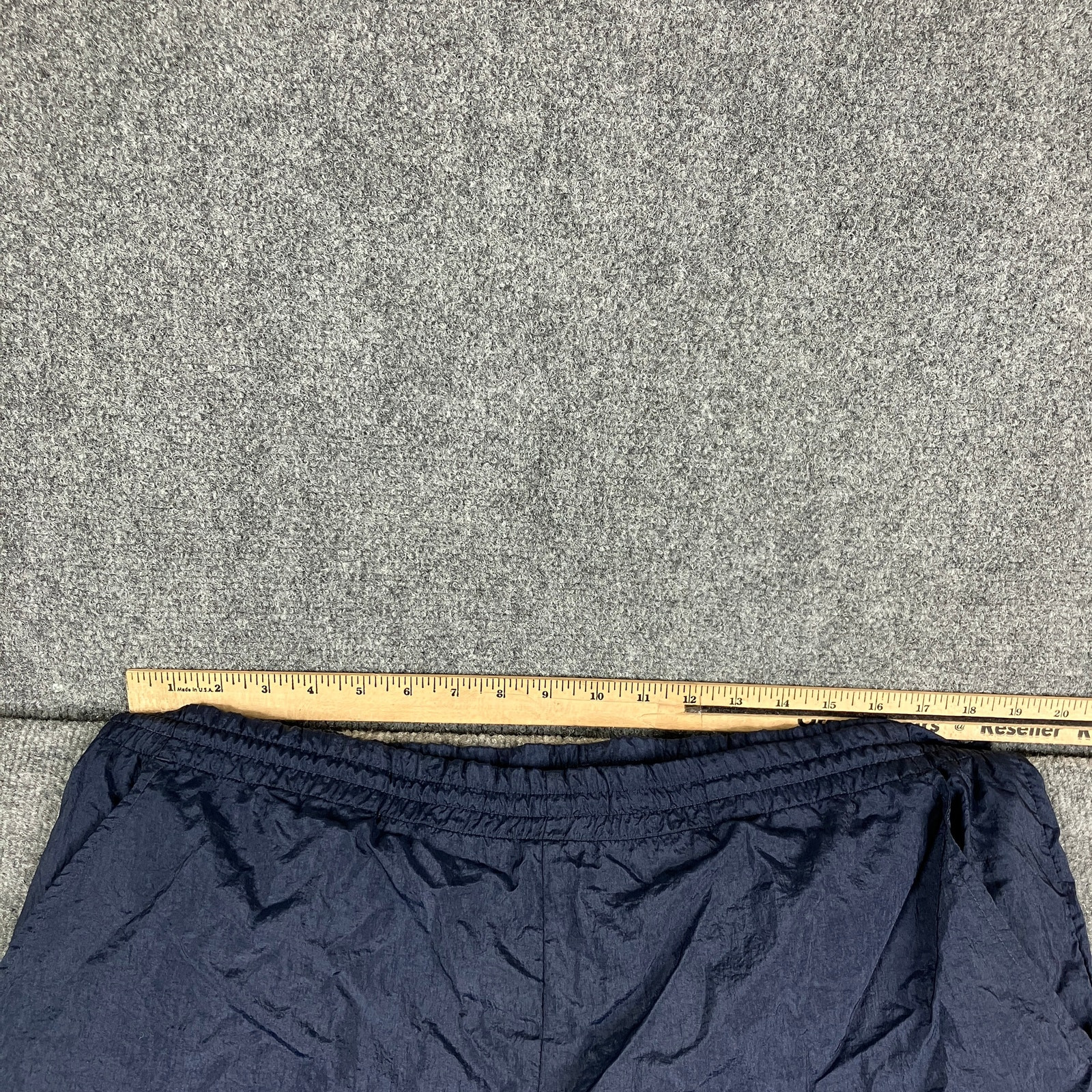 Pantalone giacca a vento Fila uomo M blu navy vintage leggero nylon polsini elasticizzati