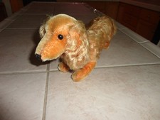 Vintage Steiff mohair 13 inch WALDI Dachshund 100.00