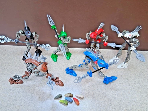 LEGO Bionicle Rahkshi Complete Set With Kraata 8587 8588 8589 8590 8591 8592