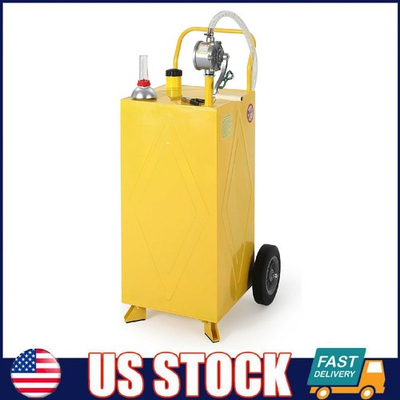 #ad Gas Caddy Storage Tank Portable Gas Fuel Diesel Transfer Tank with Wheel amp; Pump $179.99