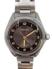 SEIKO Automatic Wristwatch/Analog/Stainless/BLK/SLV/SS/4R35 02R0