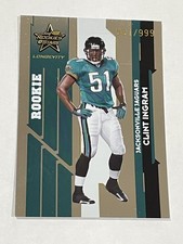 2006 Leaf Rookies & Stars Longevity Football #/999 - Clint Ingram RC - Jaguars