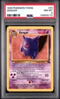 1999 POKEMON FOSSIL GENGAR 20 PSA 8 NM-MT