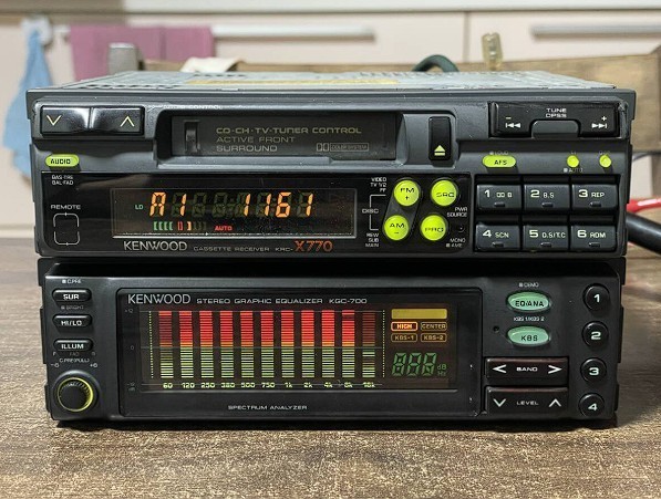 Kenwood KRC-X770 KGC-700 1DIN Cassette Graphic Equalizer Deck