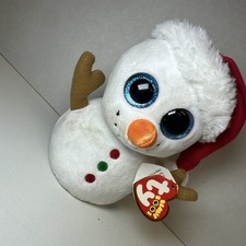 Ty Scoop The Snowman Plush Stuffed Toy Holiday Christmas