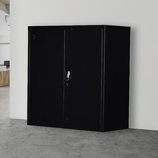 2-Door Shelf Office Filing Storage Locker Cabinet Safe