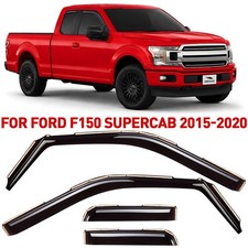 Side Window Deflectors Rain Guards for 2015-2020 Ford F-150 SuperCab