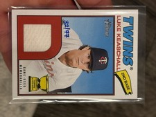 Topps 2026 Heritage Luke Keaschall Twins Real One Relics Red /77 #ROR-LK MEM