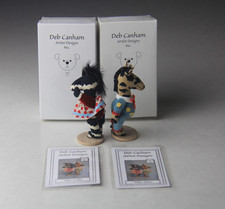 Deb Canham Summer 2013 Collection "Tafari Giraffe"  "Thabo Zebra" Set Rare 