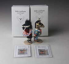 Deb Canham Summer 2013 Collection "Tafari Giraffe" & "Thabo Zebra" Set Rare!
