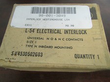 WESTINGHOUSE L-54 Electrical Interlock S 453D502G03
