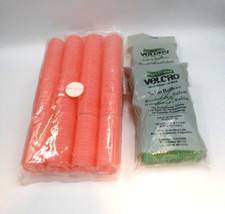 Self-Gripping Hair Rollers Vintage 80s 5/8, 7/8 In Diameter USA Italy Sealed NOS