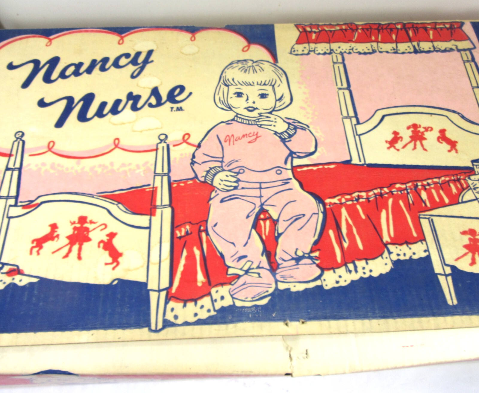 Deluxe Reading Suzy Smart 20" Doll & Nancy Nurse Box 1963 Vintage Toy