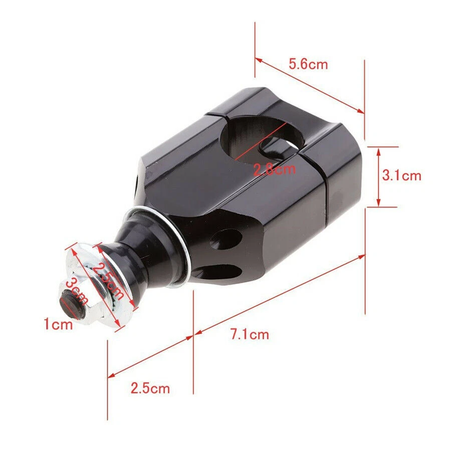 Par de abrazaderas elevadoras de montaje en manillar de motocicleta para 1 1/8" 28 mm Foto 4 de 4