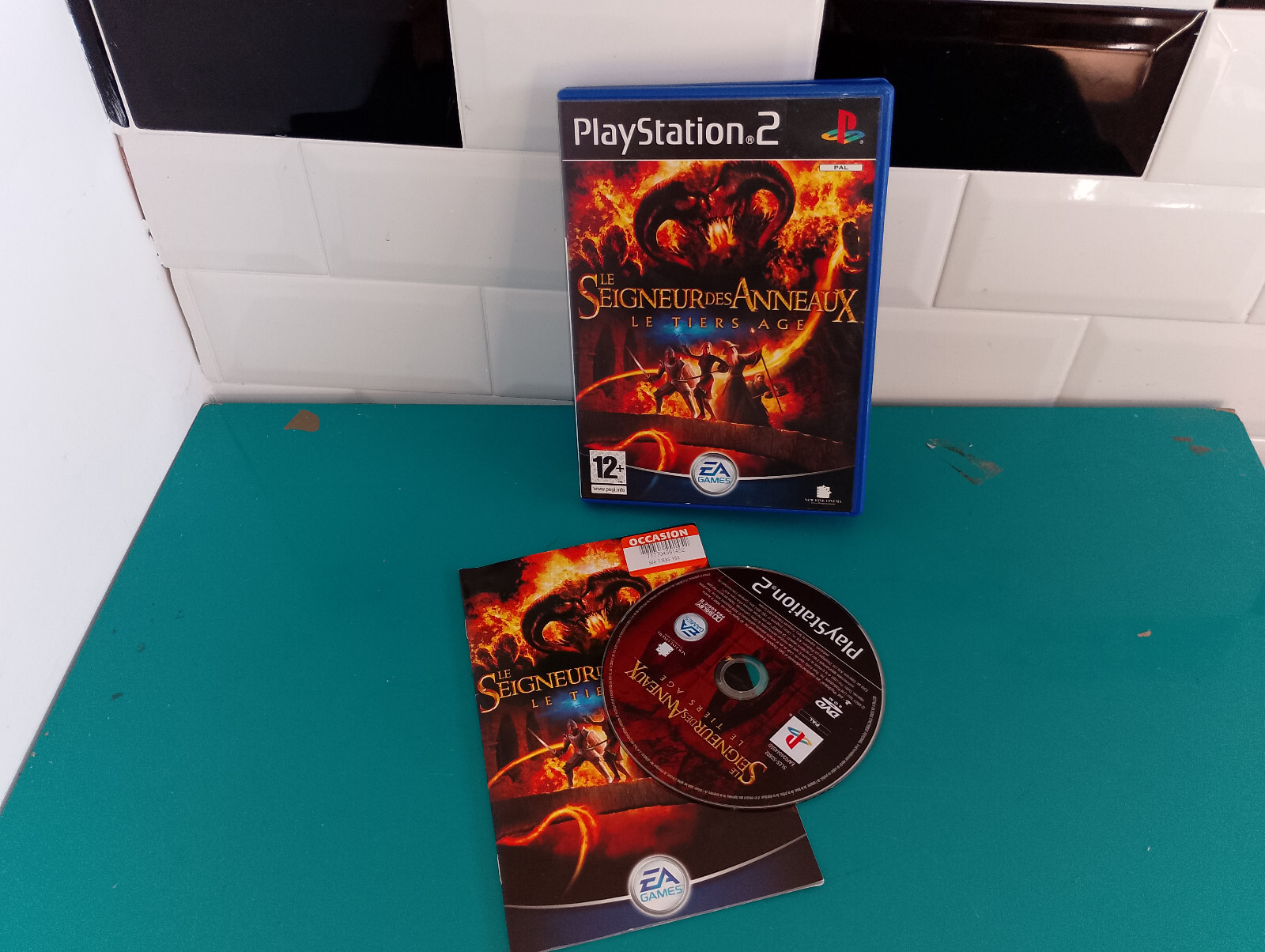 jeu vidéo VF sony playstation 2 ps2 le seigneur des anneaux le tiers age