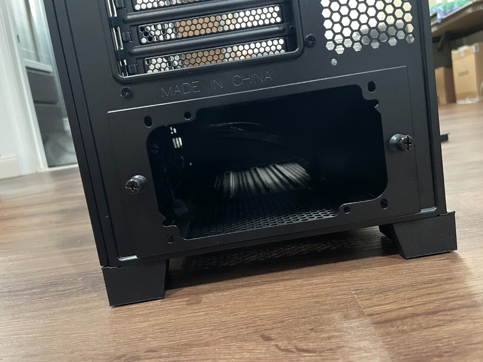Black Mid Tower Gaming Computer Case 4X Fan Pre-Installed SIZE:9 x 18 x ...