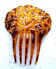 Victorian faux tortoiseshell hair comb - NO US IMPORT FEES