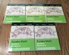 LOT OF 5 EUREKA MATH GRADE 6 / MODULES 1 - 5 ...