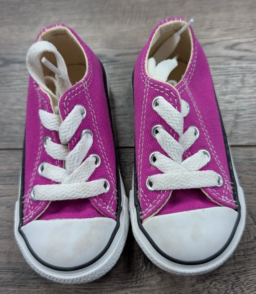 Baby Girl одежды Converse размер 5 CT OX фиолетовый теннисные туфли - Изображение 2 из 4