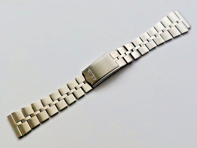 New Solid Links Fishbone Steel Watch Strap Bracelet For Seiko Bullhead Z040S