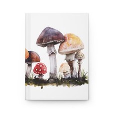 Mushroom - Hardcover Journal, 150 lined pages