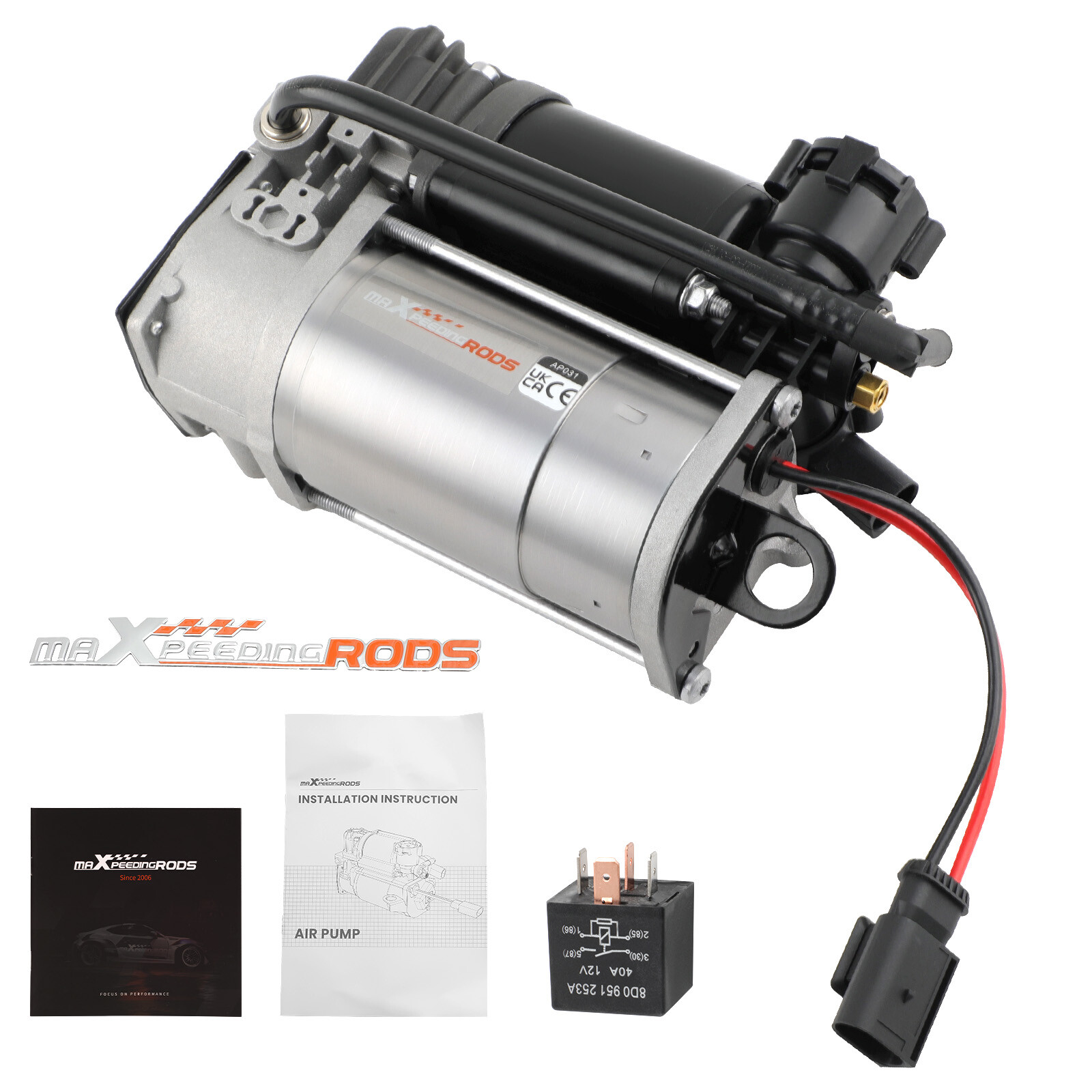Air Suspension Compressor Inflatable Air Pump for Jaguar X350, XJ6, XJ8, XJR